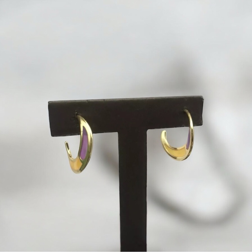 Elegant Gold Hoop Earrings 925